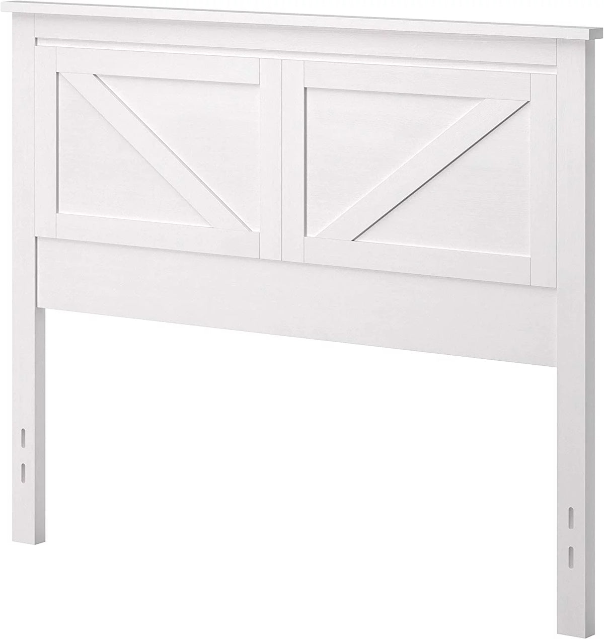 Wood Panel Headboard Gloss White Full Size Q475632