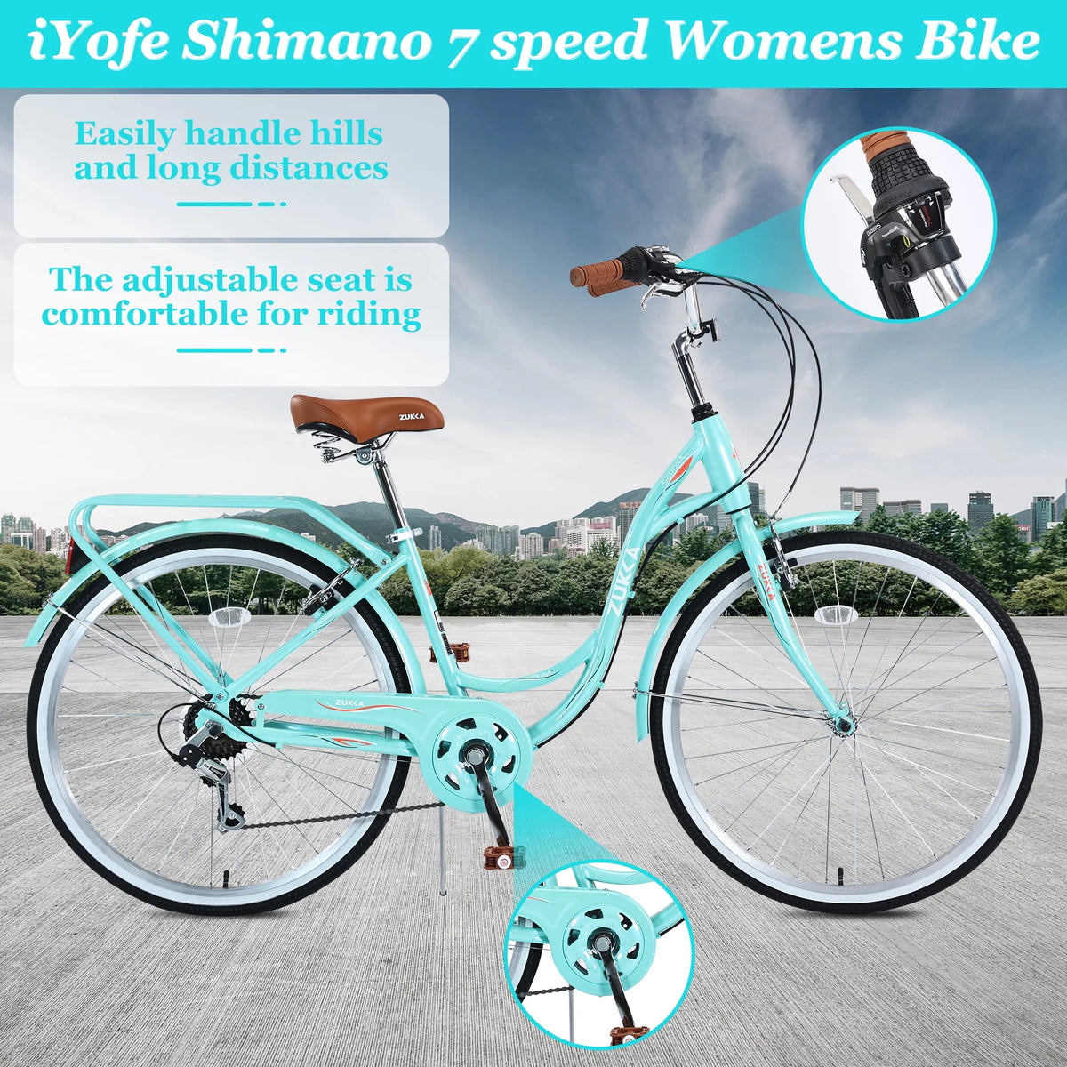 26 inch 7 speed Cruiser Bike F28864