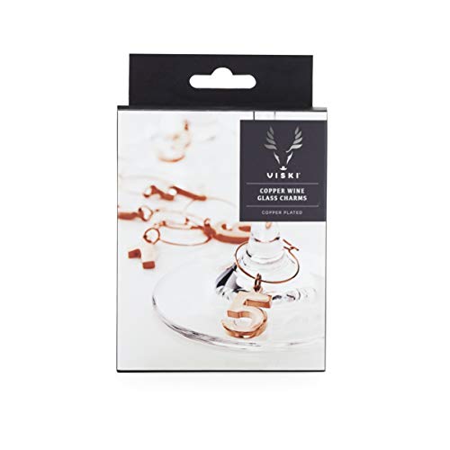 Gold Plated Wine Charms Set of 6 Y886