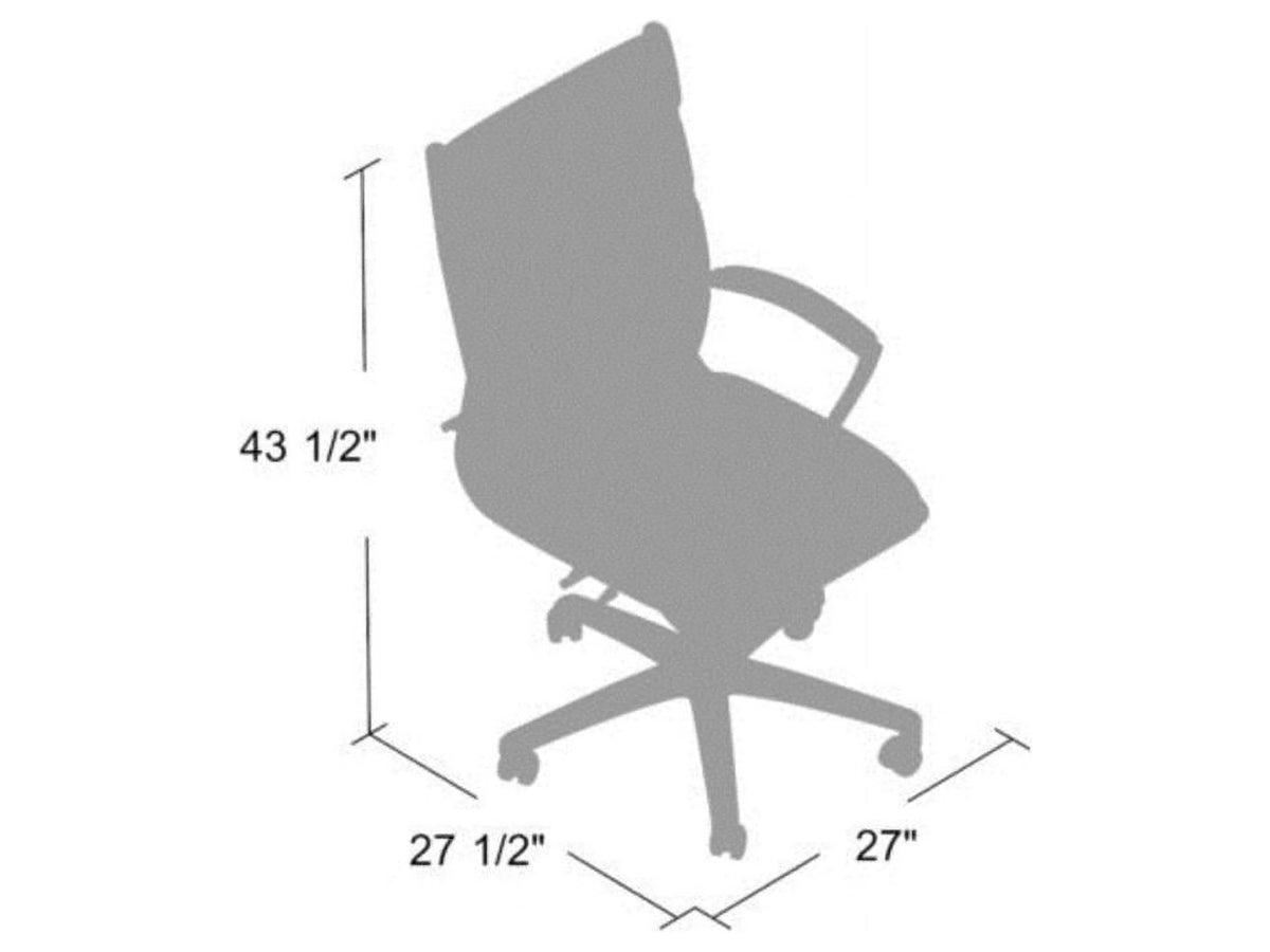 Vinyl Chair with Metal Chrome Finish V95192