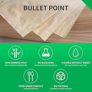 3 Ply Natural Unbleached Bamboo Facial Tissues 12 Packs W80424