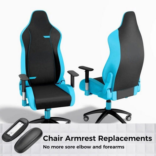 2pcs Universal 4" Mounting Hole PU Gaming Chair Armrest Replacements Z577328