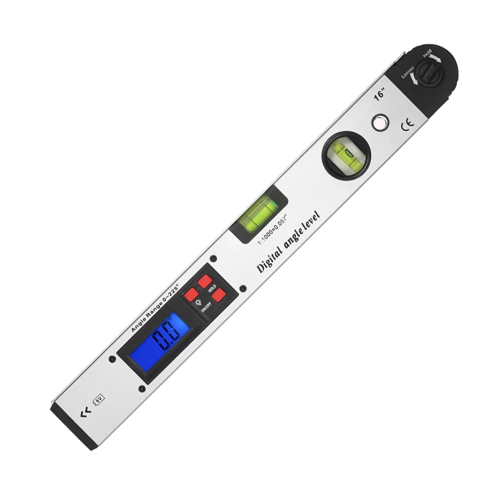 Digital Angle Level Meter 0-225 Degree 16inch 400mm Electronic Protractor R149067
