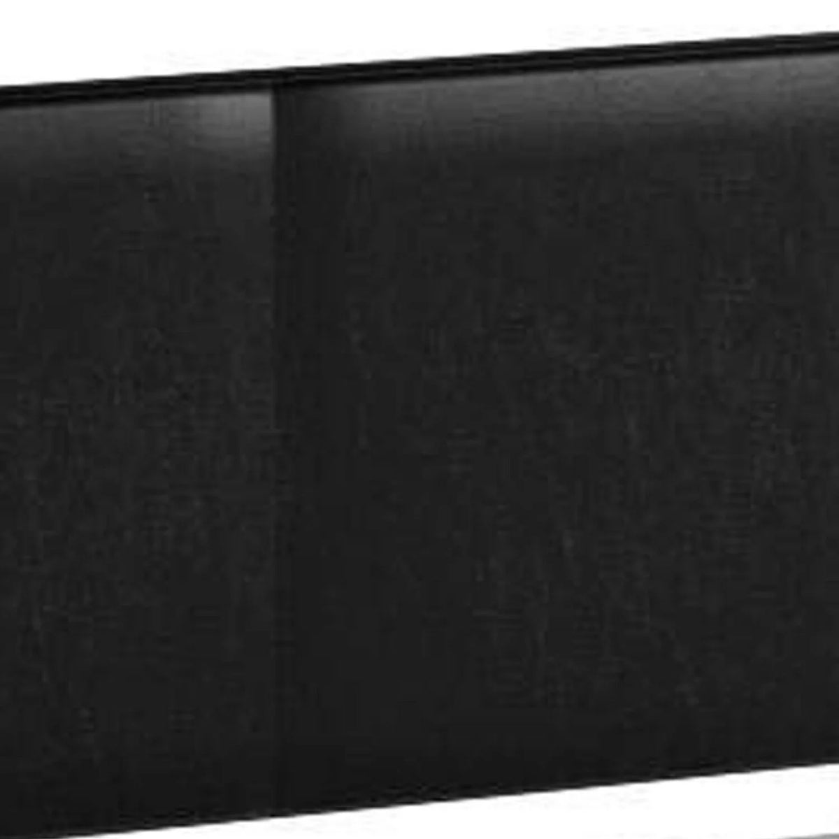 Full Size Black Wood Upholstered Bed J3652