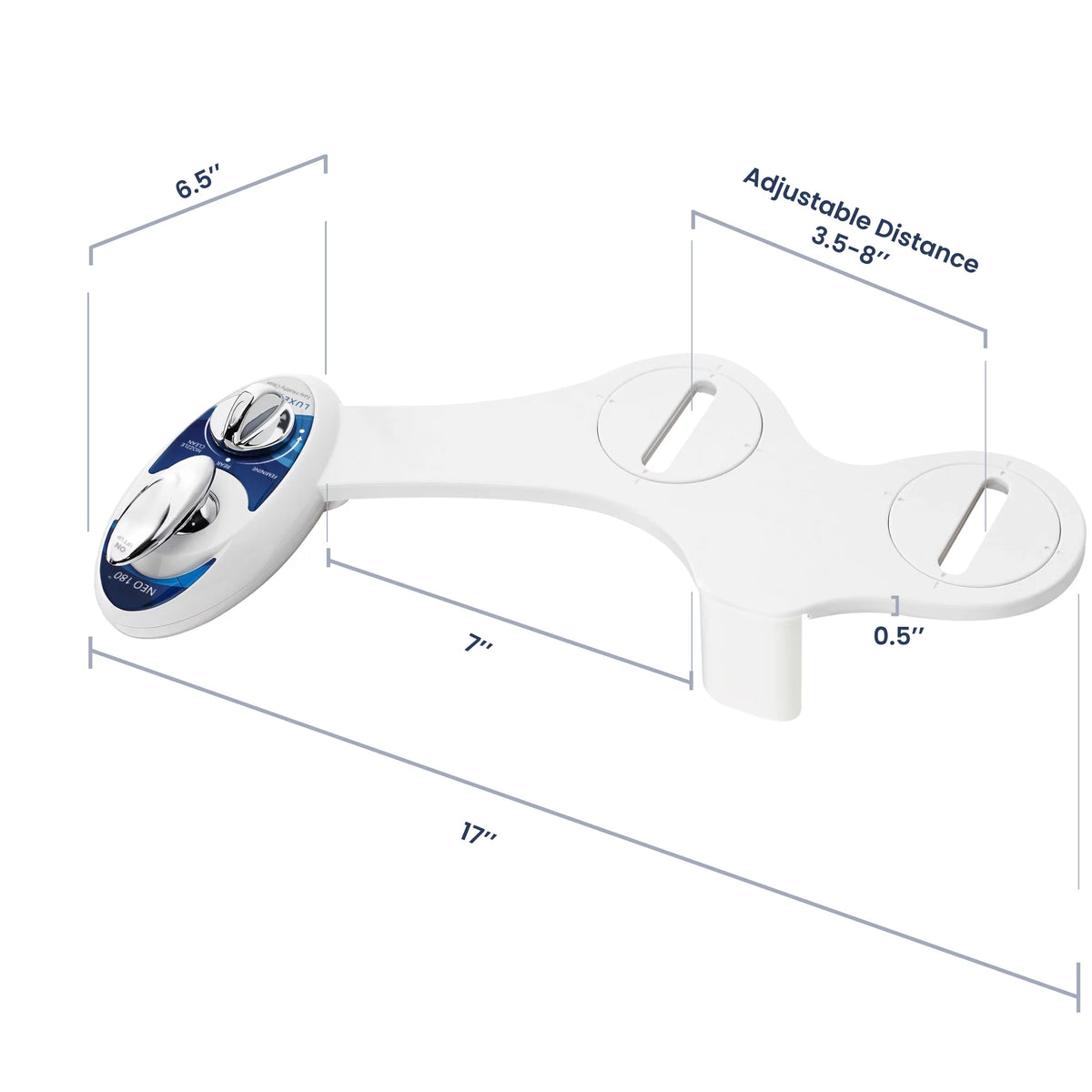 Fresh Water Dual-Nozzle Self-Cleaning Non-Electric Bidet Attachment M2566