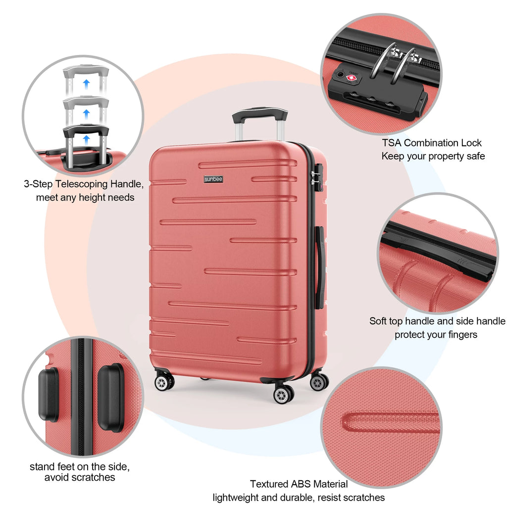 3 Piece Hardshell Lightweight Spinner Luggage Set W784