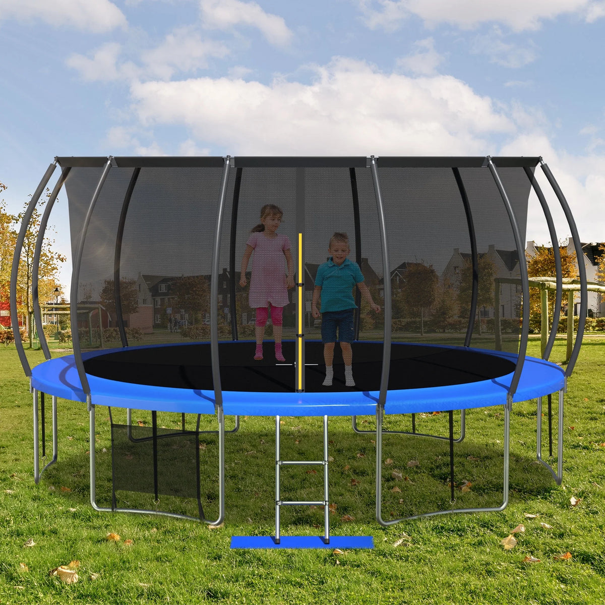 16 FT Trampoline with Safety Enclosure Net and Ladder O60779