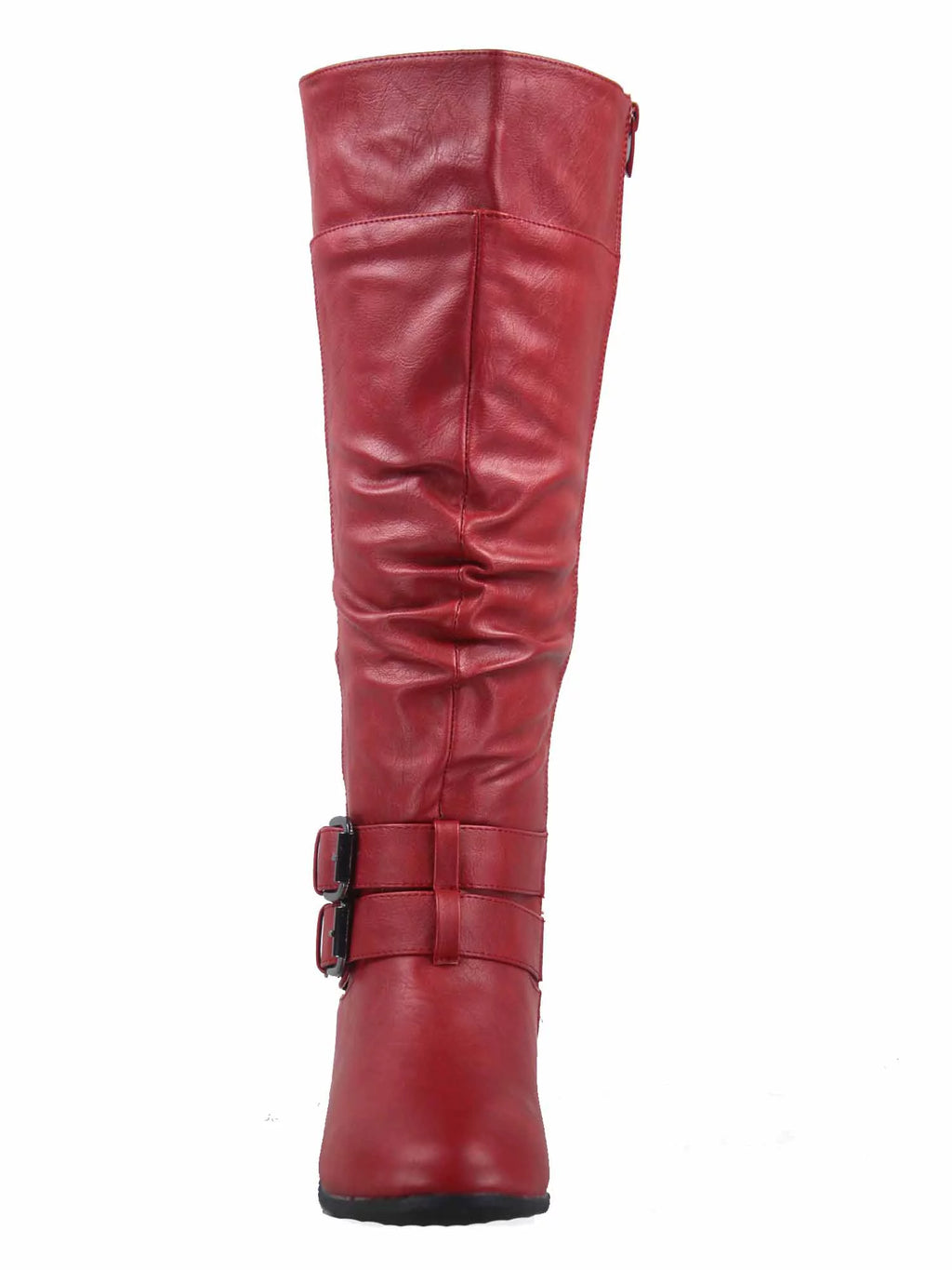 Women's Low Heel Round Toe Knee High Riding Boots C23909