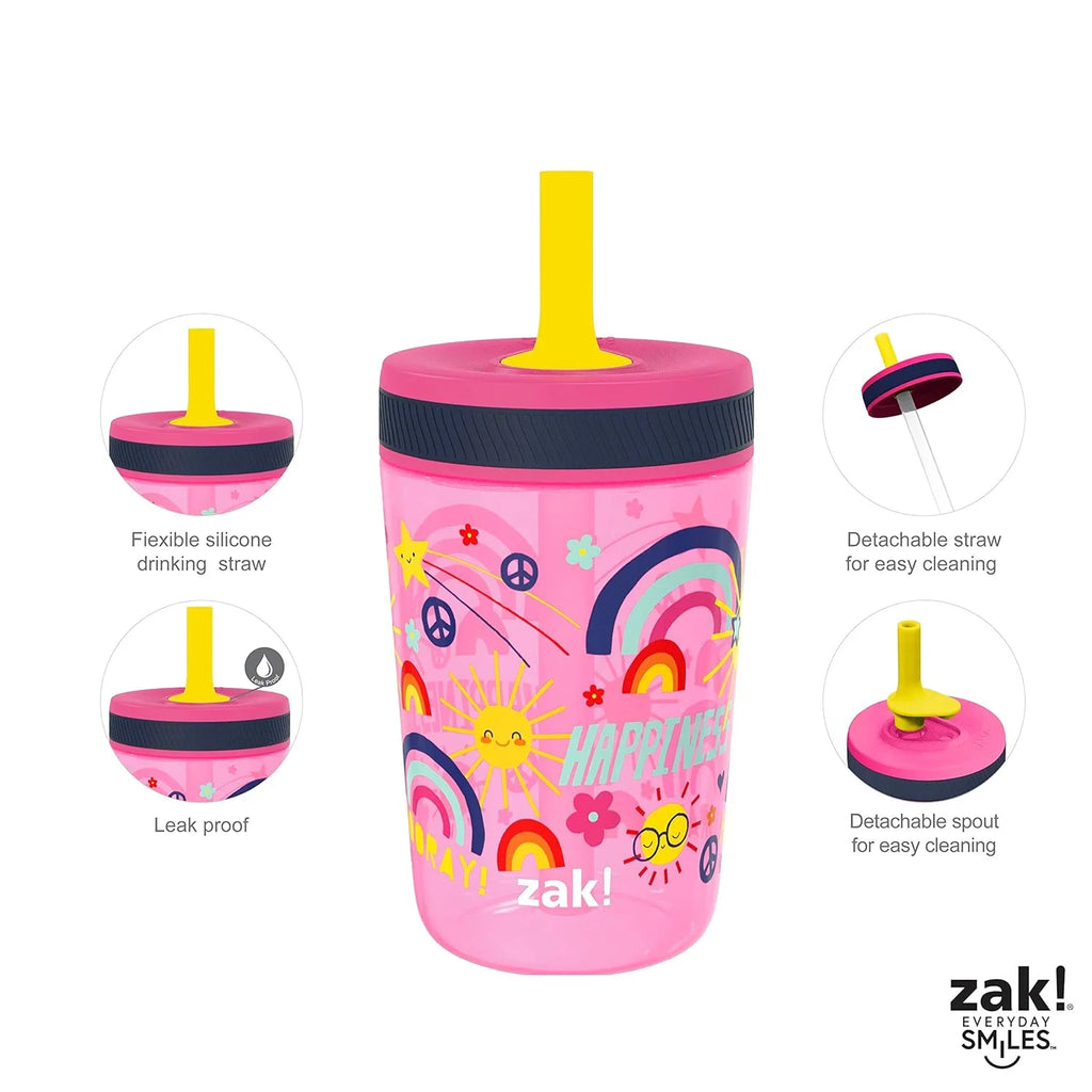 15 oz Tumbler Set with Straw and Screw-On Lid T93397