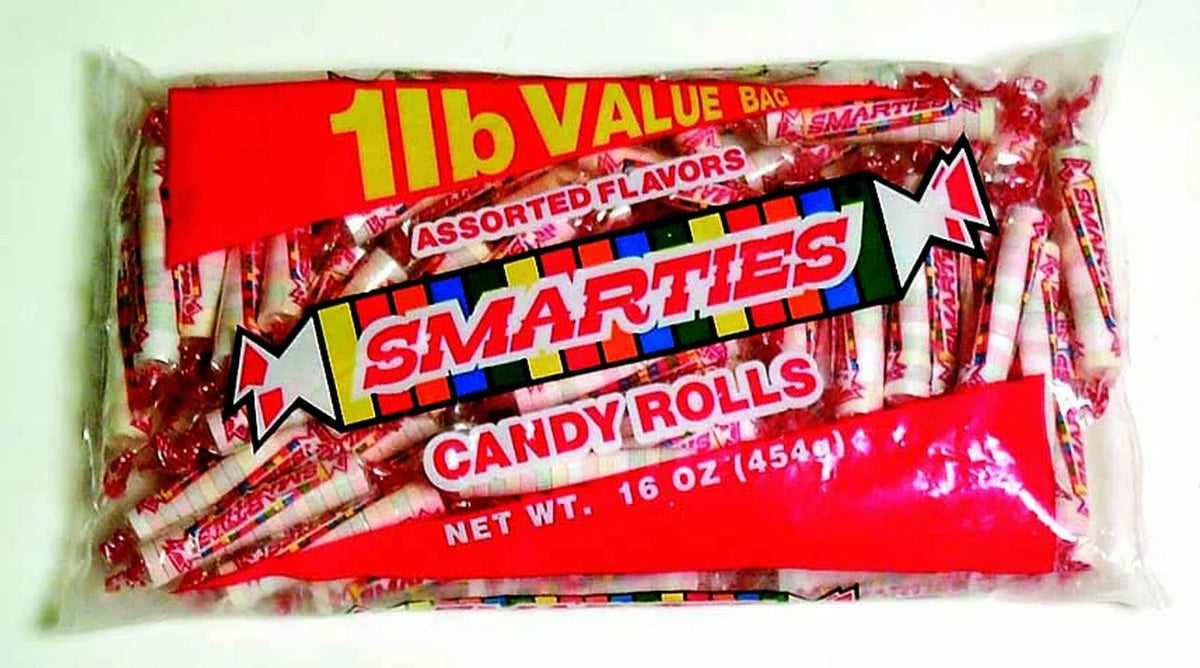 Assorted Flavors Candy Rolls 1 LB Pack of 20 U384966
