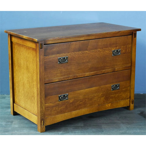 2-Drawer Wood Lateral File Cabinet in Oak V2972