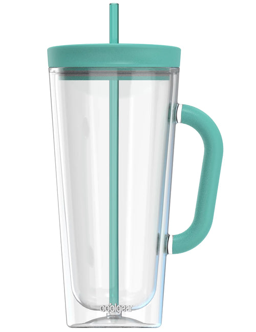 26 oz Tumbler with Straw and Handle W4914