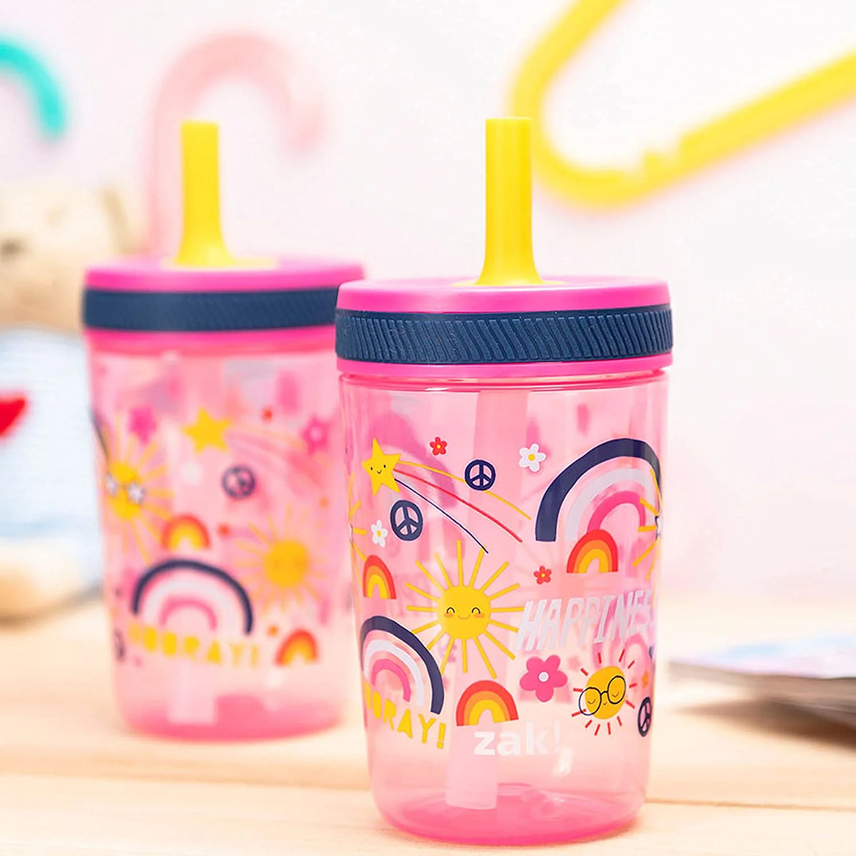 15 oz Tumbler Set with Straw and Screw-On Lid T93397