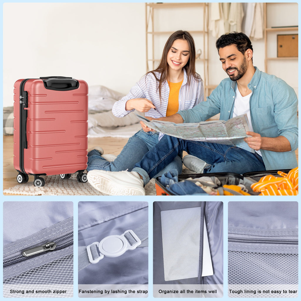 3 Piece Hardshell Lightweight Spinner Luggage Set W784
