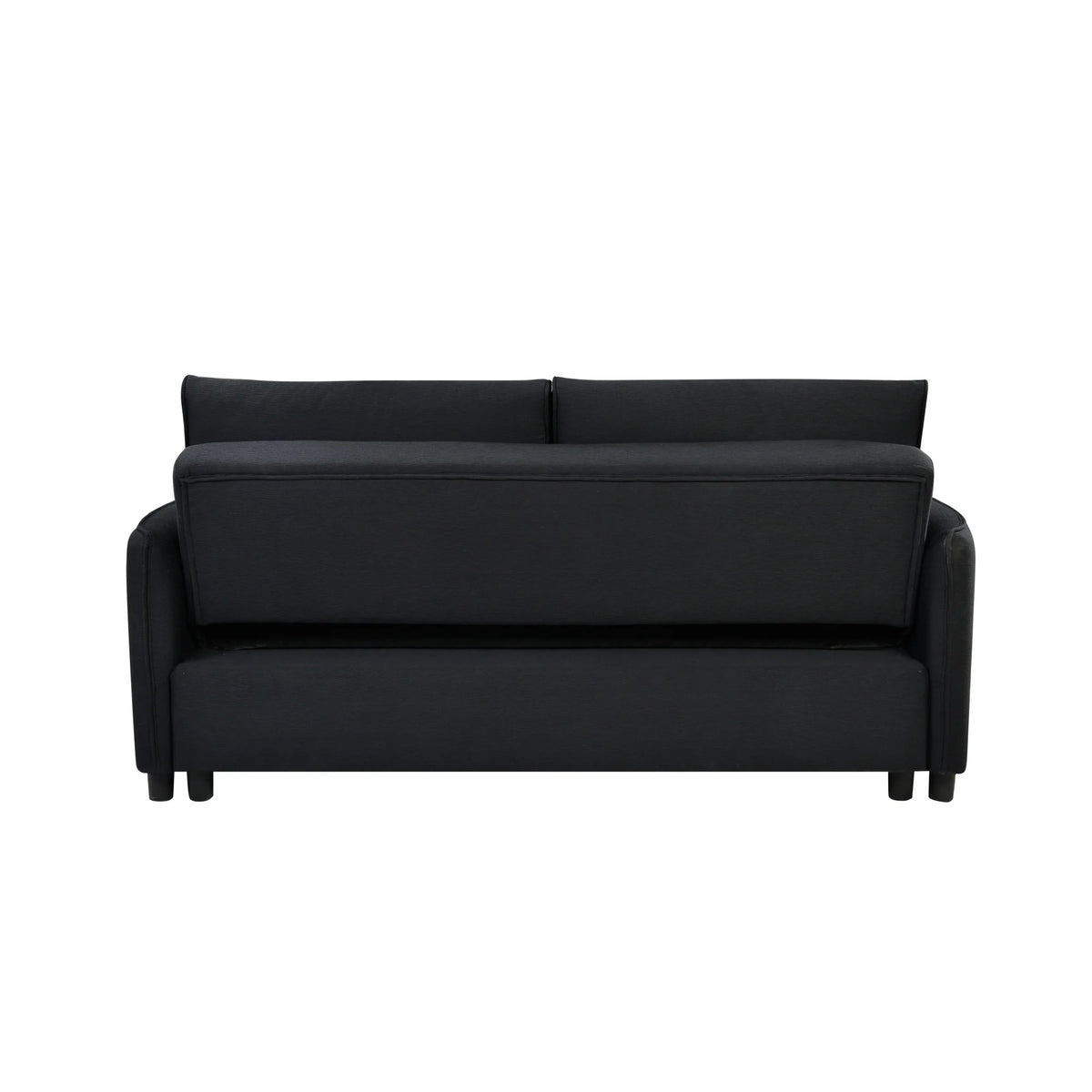 Black Convertible Sleeper Sofa Bed Y673