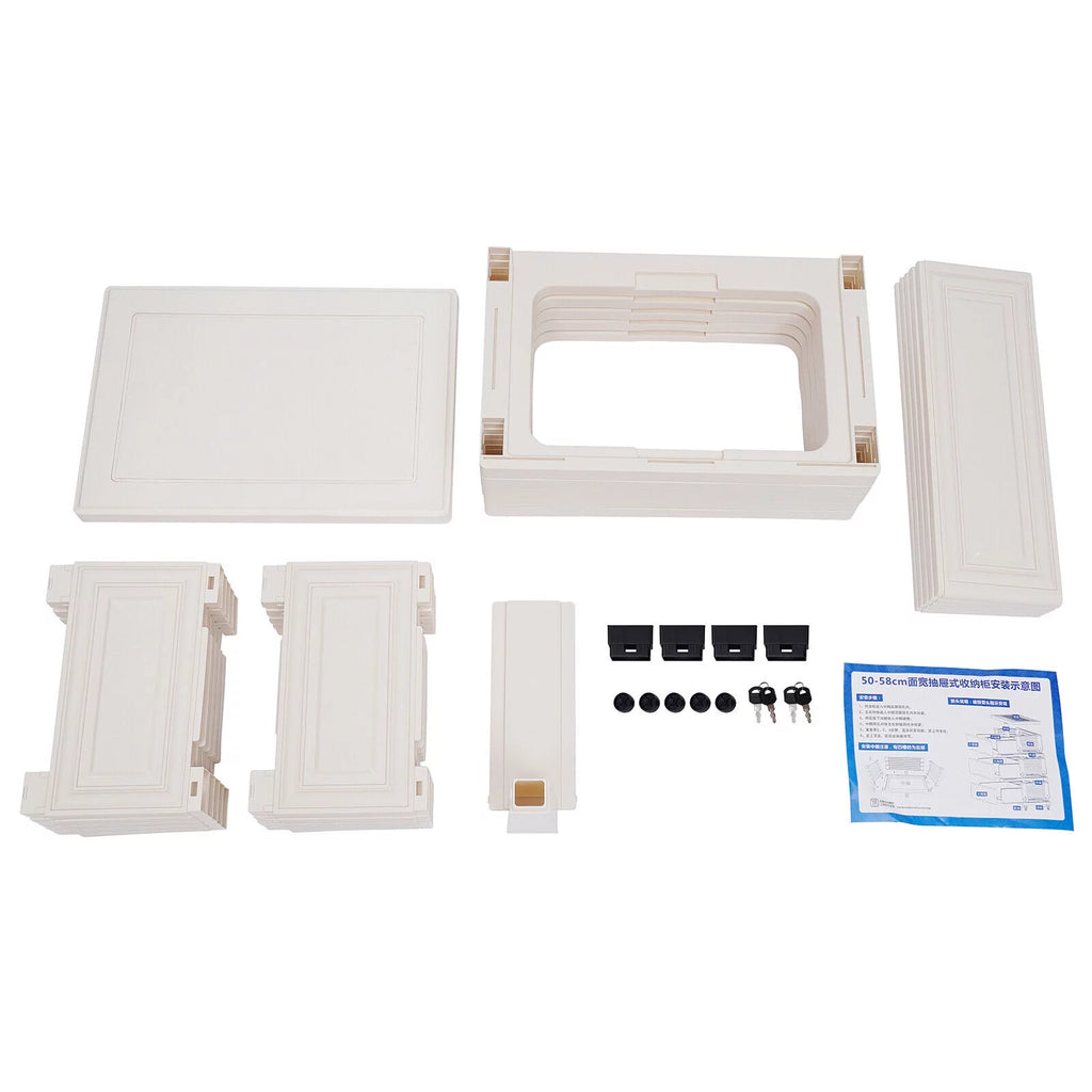 Plastic 6 Drawer Rolling Dresser Storage Cabinet O696662