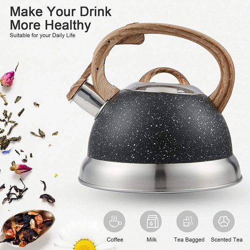 2.3 Qt. Stainless Steel Whistling Tea Kettle O881882