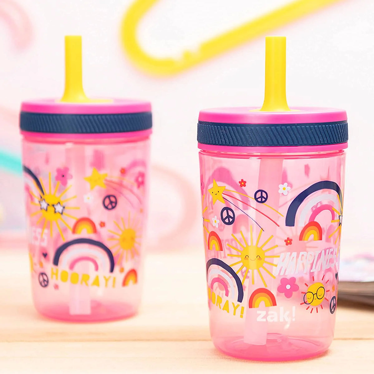 15 oz Tumbler Set with Straw and Screw-On Lid T93397