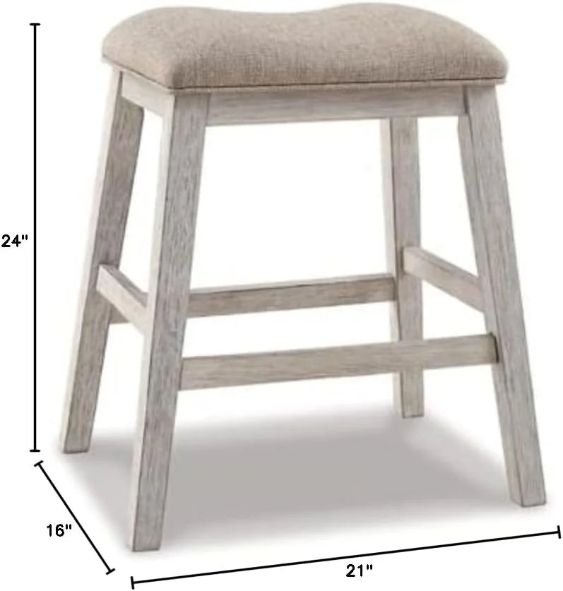 24" Counter Height Upholstered Barstool, Set of 2 X3391