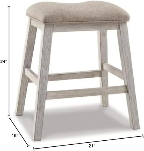 24" Counter Height Upholstered Barstool, Set of 2 X3391