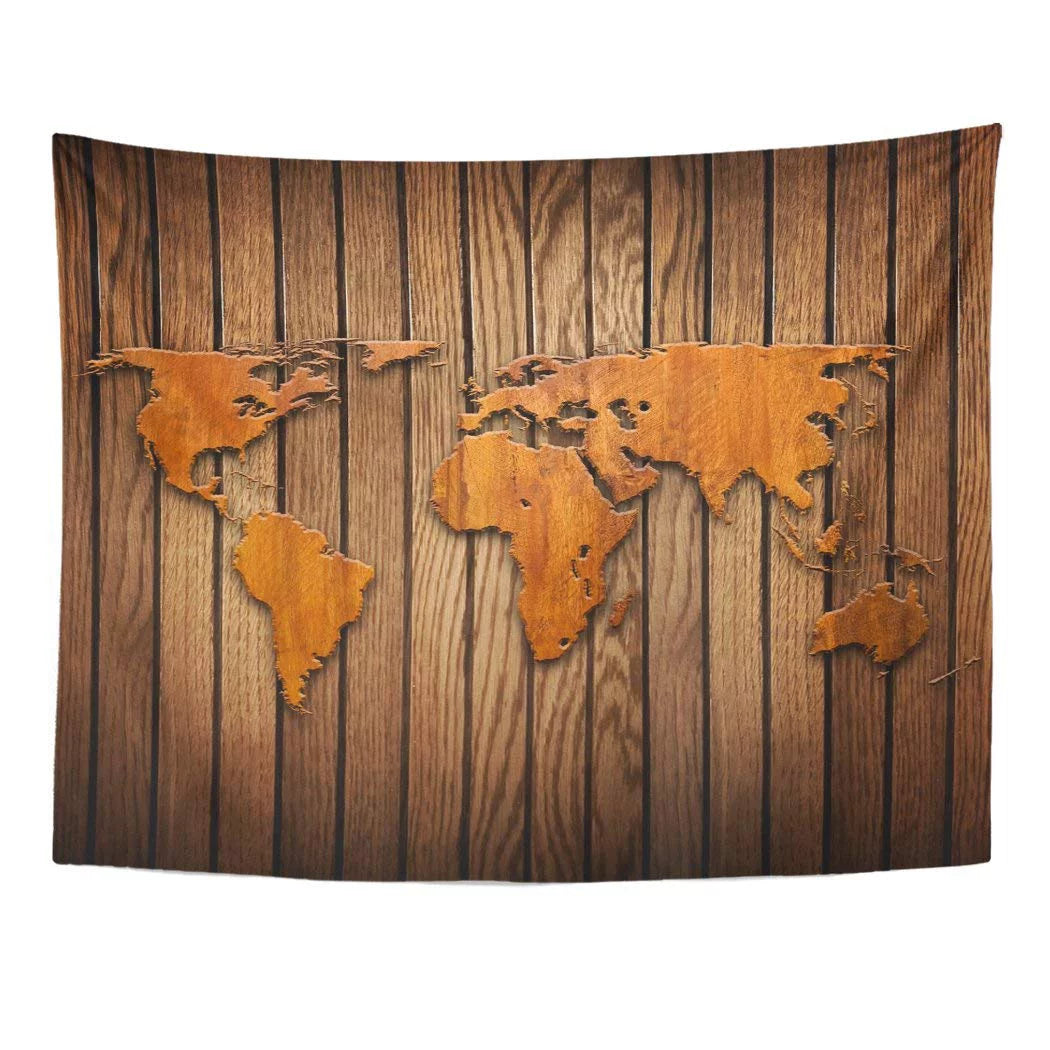 Brown Wood Carving Wall Art 51x60 inch I4127