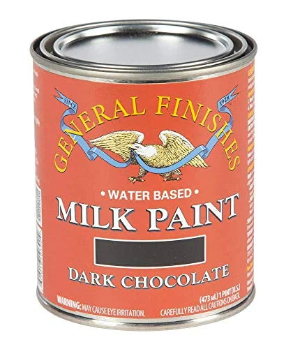 Water Based Milk Paint, 1 Pint, Dark Chocolate O9943