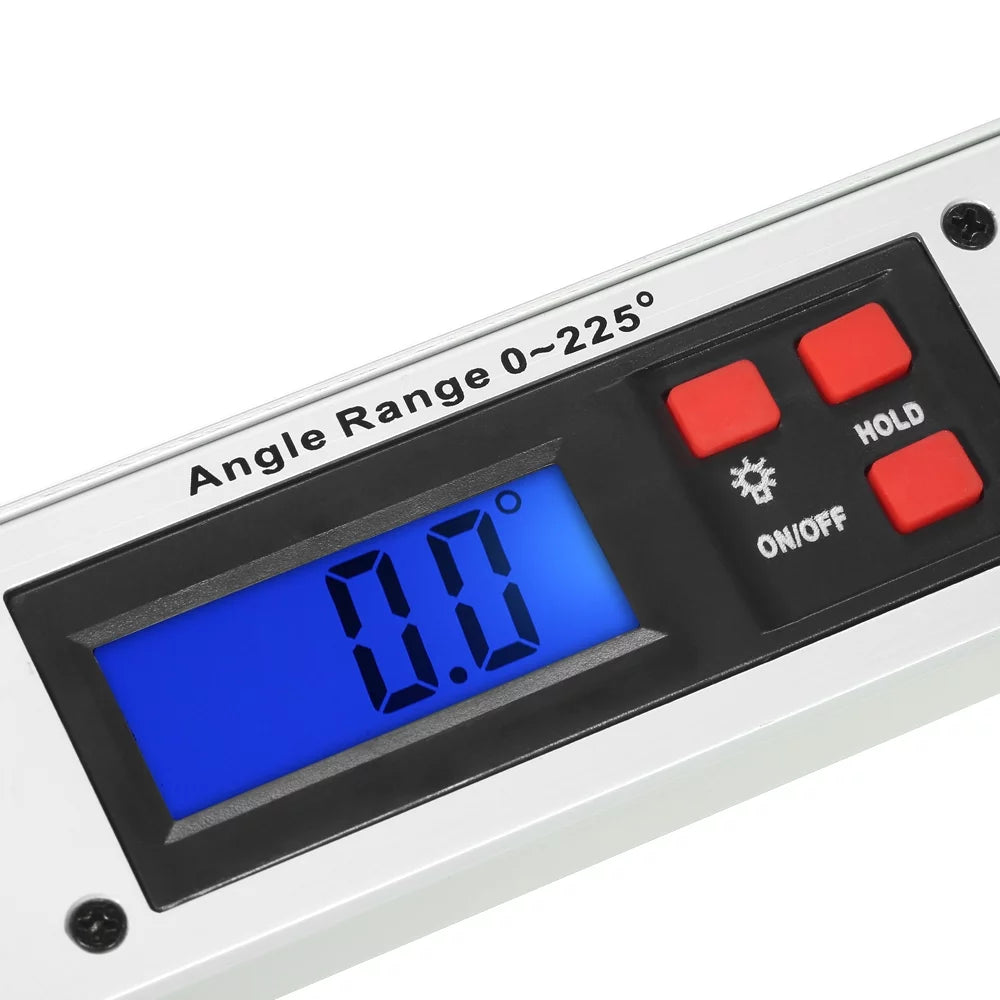Digital Angle Level Meter 0-225 Degree 16inch 400mm Electronic Protractor R149067