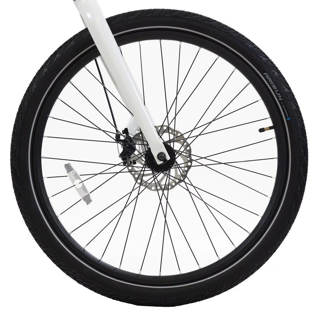 White 27.5" 350W Step Thru Electric Bike Z1378