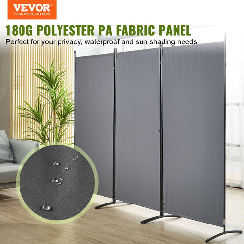 3 Panel Folding Fabric Room Divider W731