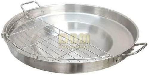 23'' Stainless Steel Concave Comal Frying Pan W219540