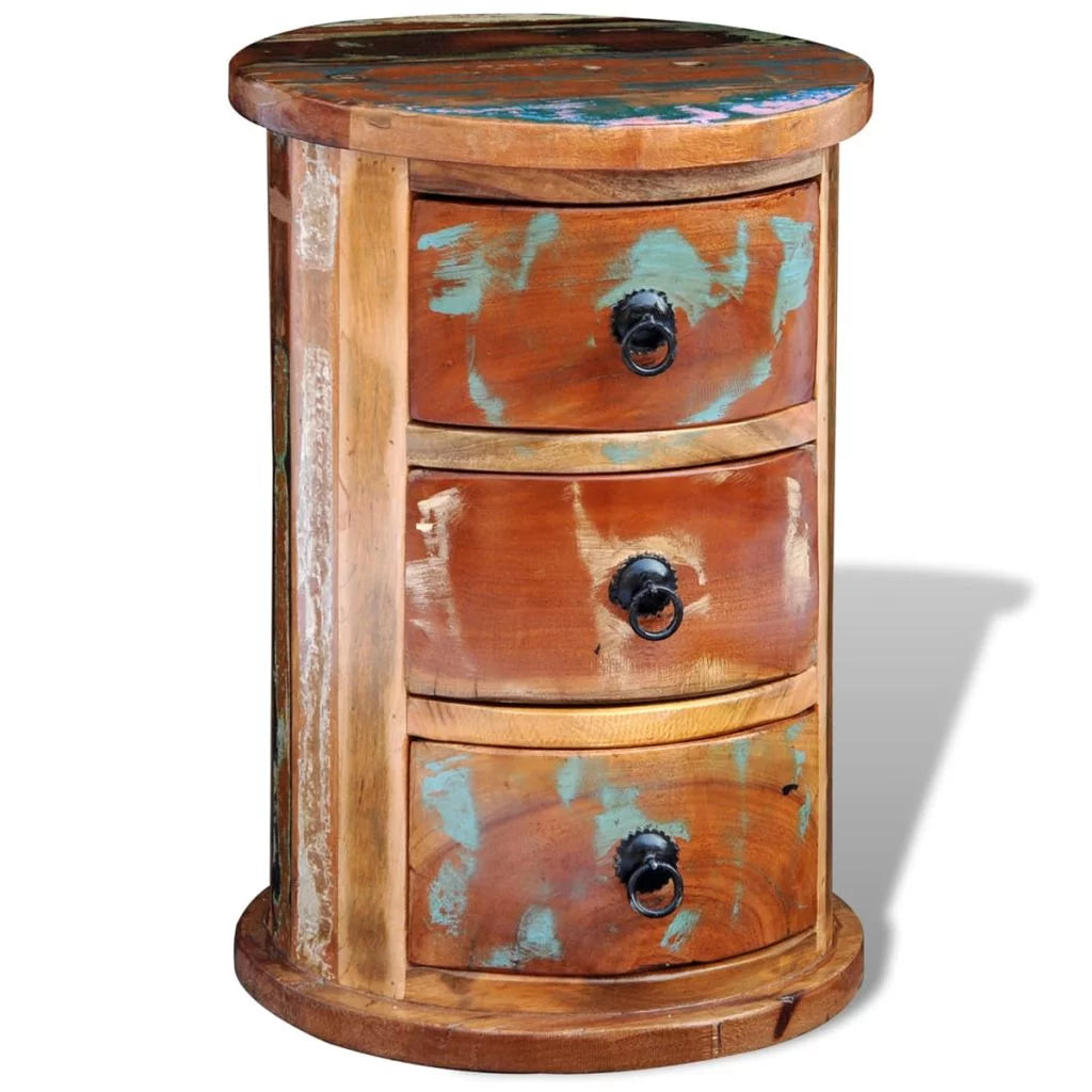 Reclaimed 3 Drawer Solid Wood Cabinet N2235